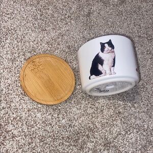 Cat Print Ceramic Planter